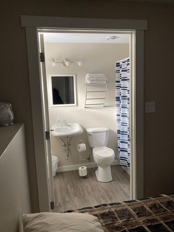 Combined shower/bathtub, towels, toilet paper - Beautiful Two Bedrooms and 2.5 Bathrooms - 30 Minutes from Dartmouth (Musquodoboit Harbour)