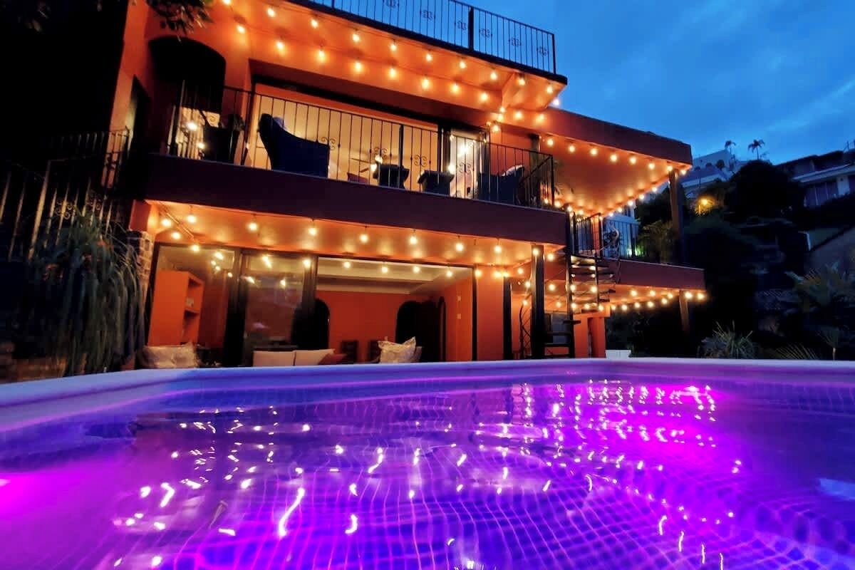 屋外プール、温水プール