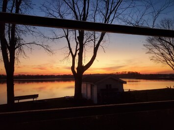 Vue depuis lâhĂ©bergement