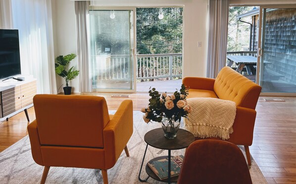 TV connectée, cheminée