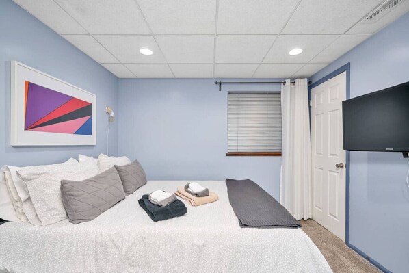 1 makuuhuone, silitysrauta/-lauta, ilmainen Wi-Fi, vuodevaatteet