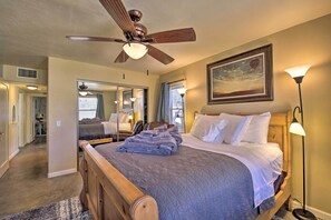 2 bedrooms, desk, iron/ironing board, internet