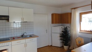 Fridge, microwave, oven, highchair