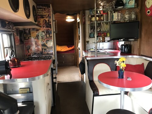 Cosy vintage American caravan