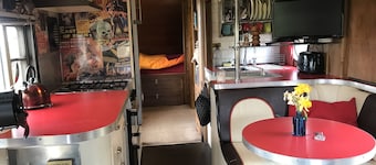 Cosy vintage American caravan