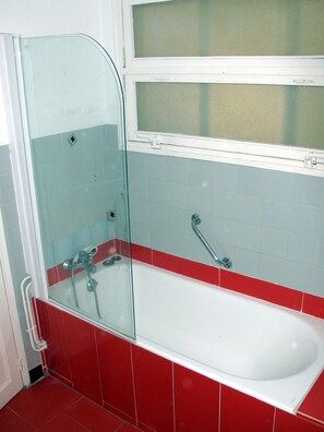 Combined shower/bathtub, bidet