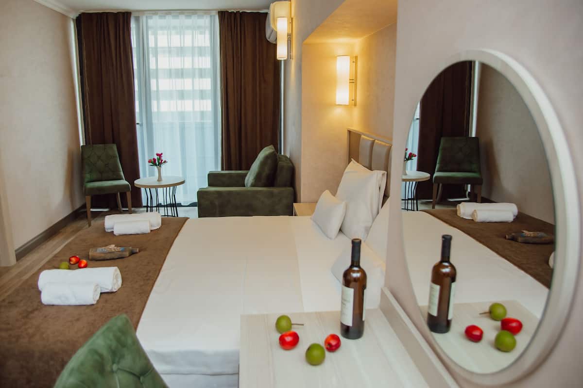 Superior Double Room | Hypo-allergenic bedding available, minibar, desk, laptop workspace
