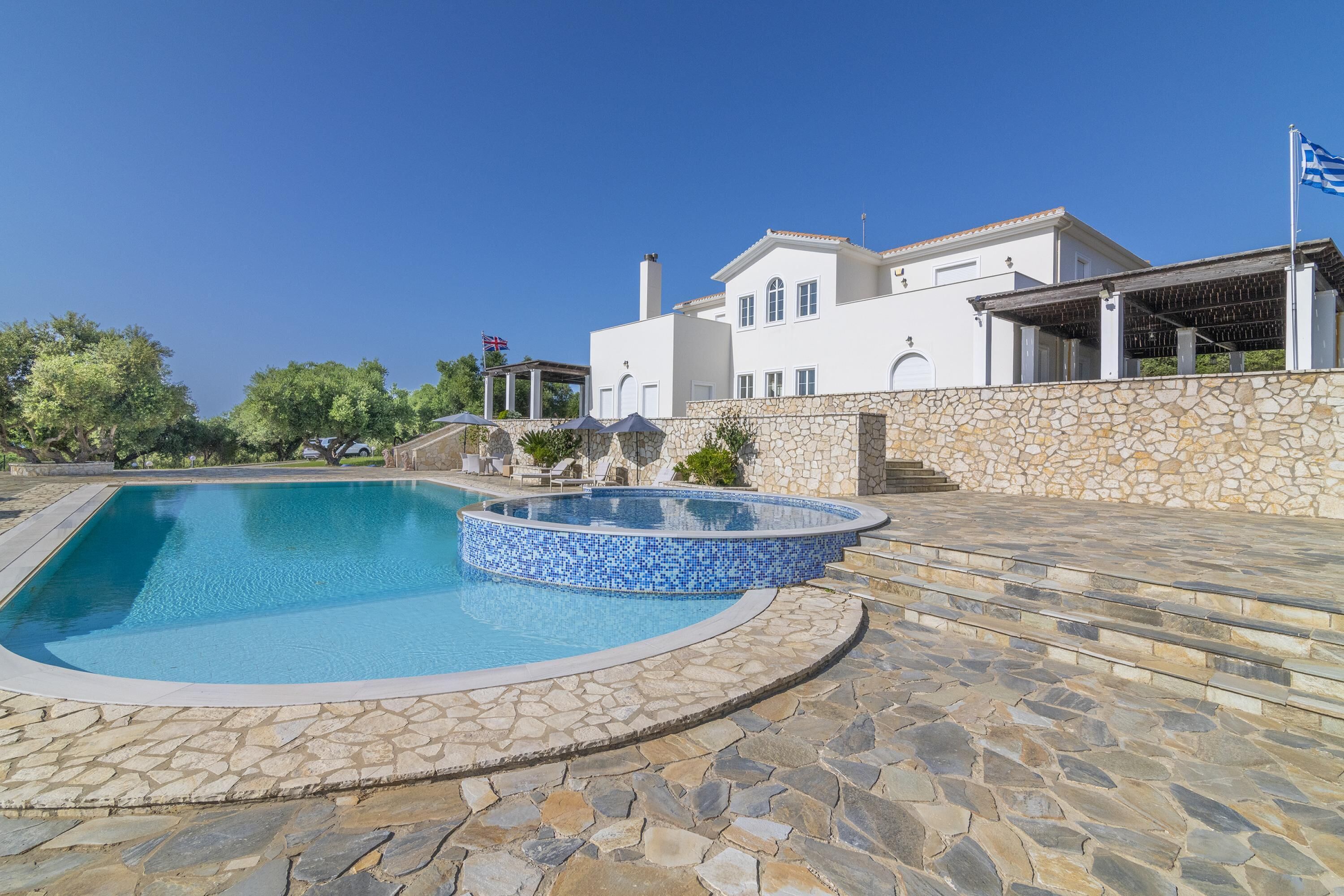 Family Villa, Multiple Bedrooms (Amazing Pool Villa Kyllini Sea View) | Pool | Seasonal outdoor pool
