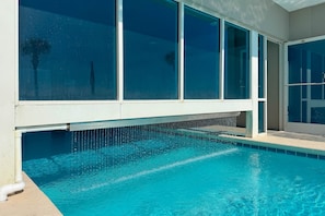 Indoor pool, a heated pool