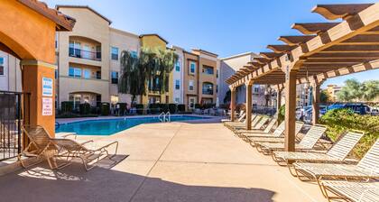 Surprise Ground Floor Condo with 2 Private Courtyards! Heated Community Pool!