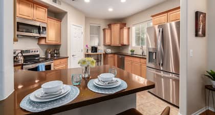 Surprise Ground Floor Condo with 2 Private Courtyards! Heated Community Pool!