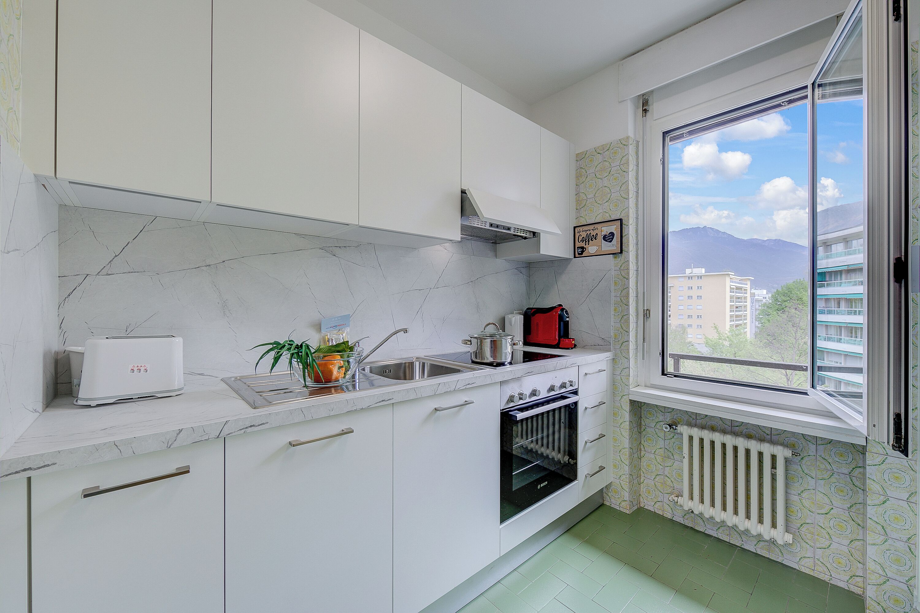 Kühlschrank, Ofen, Herdplatte, Geschirrspüler