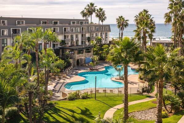 A heated pool
