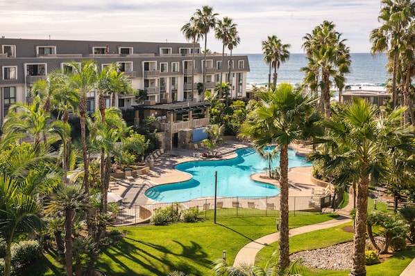 A heated pool