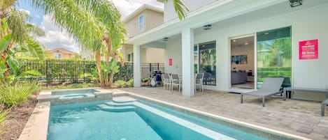 A heated pool