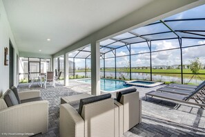 A heated pool