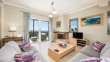 TV, fireplace, DVD player