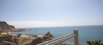 Luxurious penthouse with pool, panoramic view and gym.