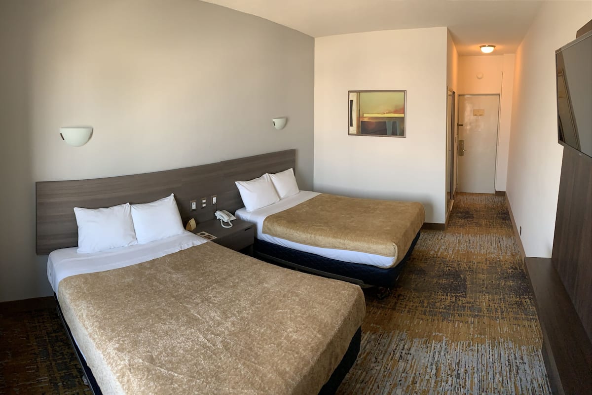 Standard Double Room, 2 Queen Beds | In-room safe, blackout curtains, free WiFi, bed sheets