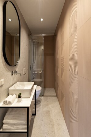 Shower, hair dryer