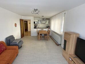 Smart TV, books - An approximately 80m² apartment with a 40m² terrace and a great view (Schönwald im Schwarzwald)