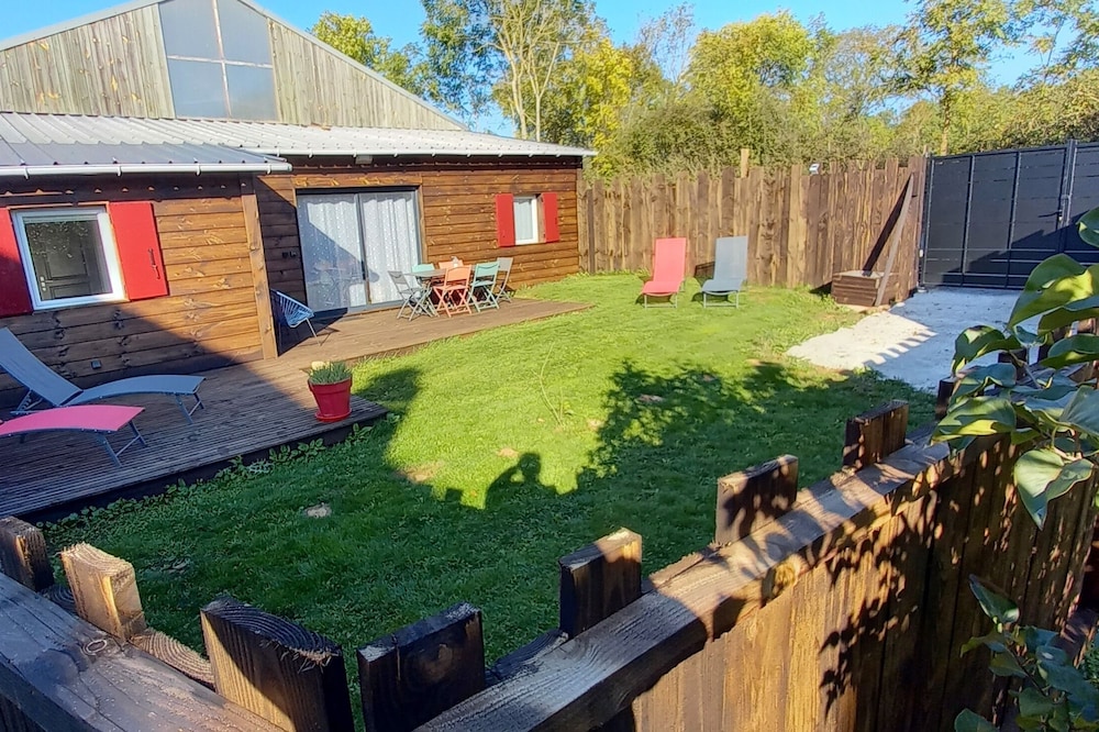 The hut at the bottom of the garden