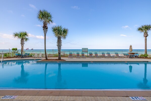 Indoor pool - Oceanfront Gem for Families | Free Cancel & Fall Discounts Included (Panama City Beach)