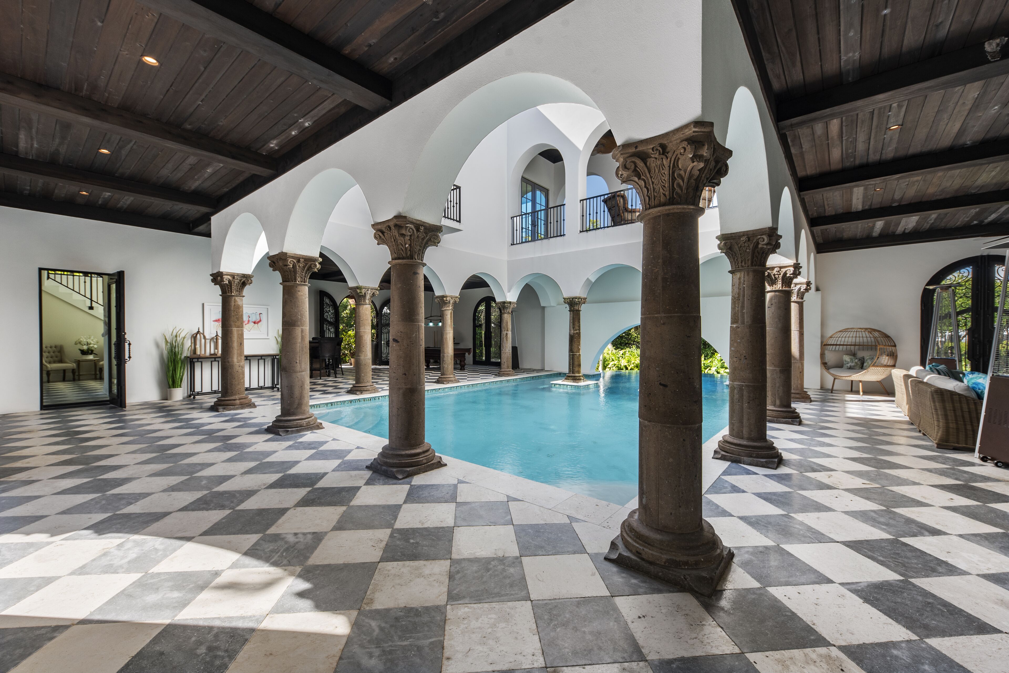 Indoor pool, outdoor pool
