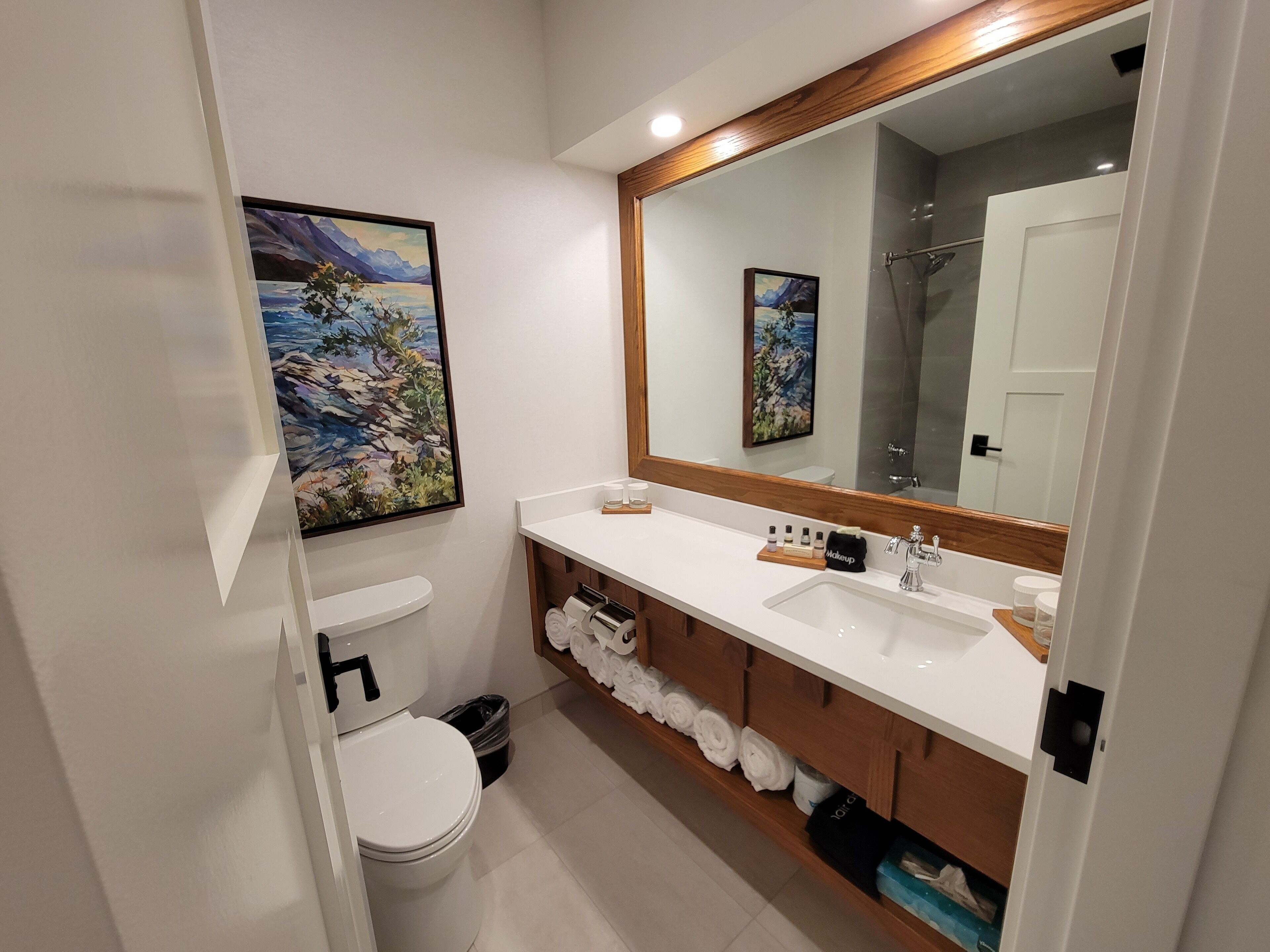 hair dryer, bathrobes, towels