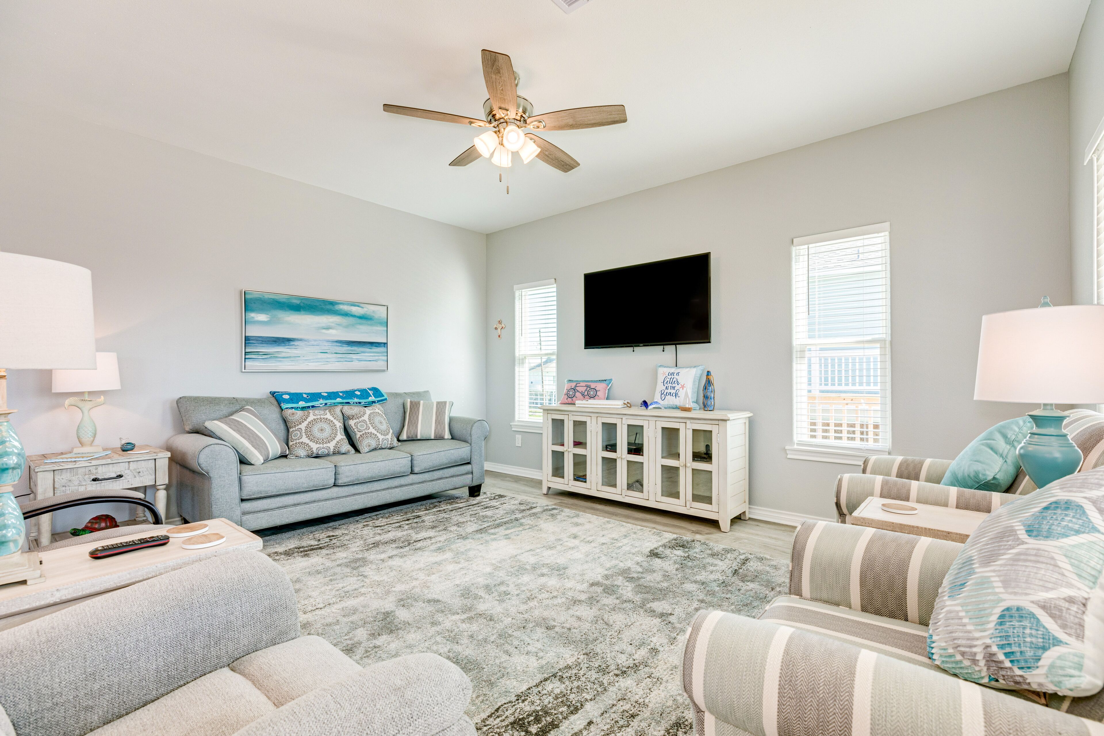 Gulf-view retreat with large deck, WiFi, & W/D - short walk to beach