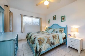 2 chambres, fer et planche à repasser, lit de bébé portatif