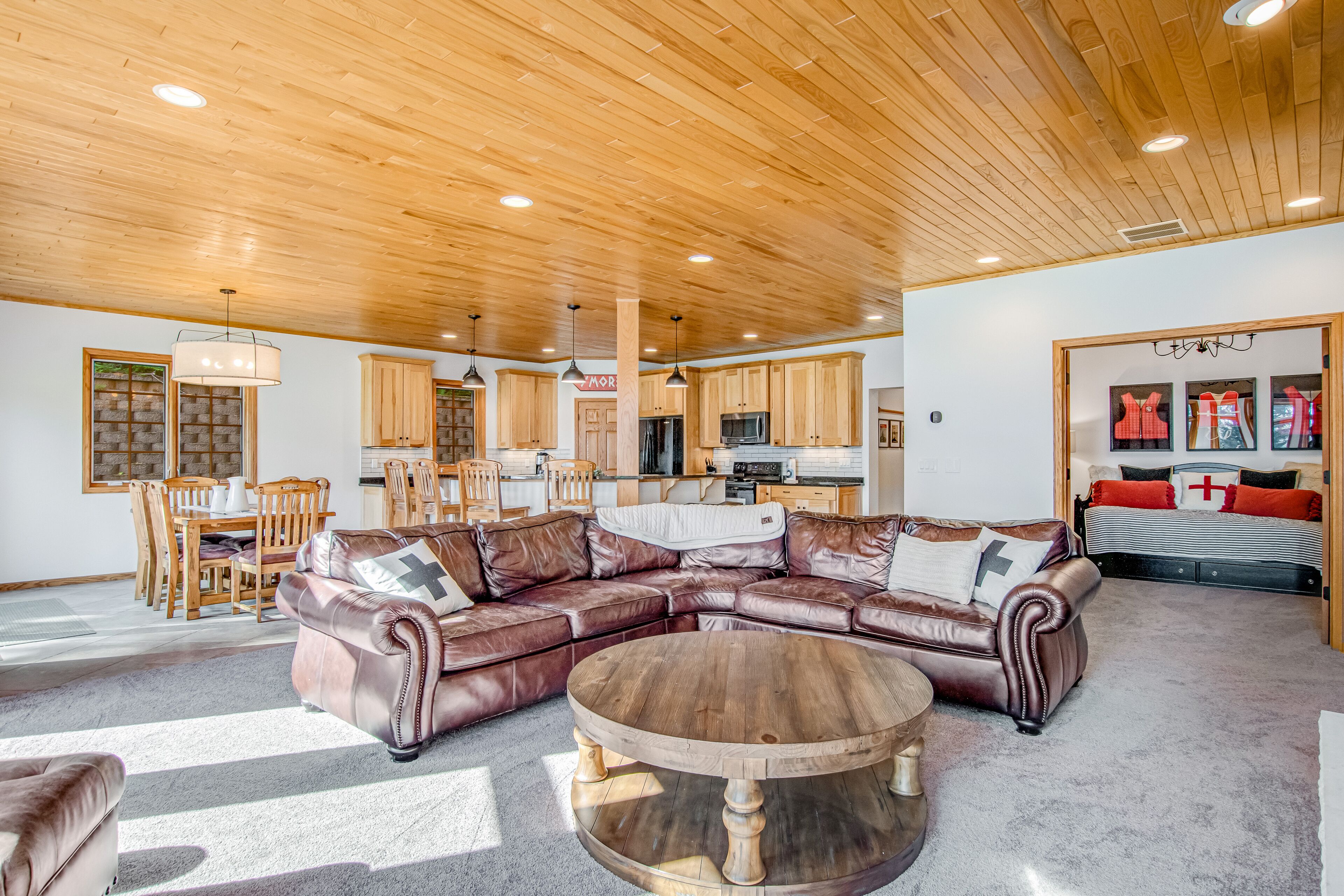 Waterfront condo with lake views, boat slip, grill, beach, AC, fireplace, & WiFi