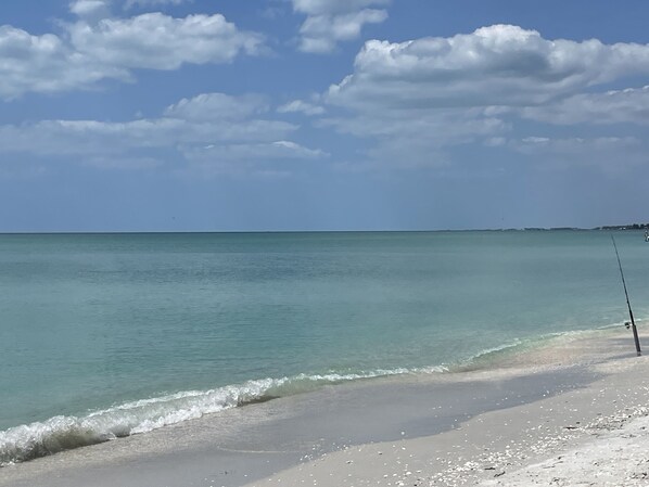 Sun-loungers, beach towels