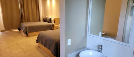 Chambre Double Familiale, 2 lits doubles | Literie de qualité supérieure, couette en duvet d'oie