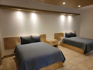 Family Double Room, 2 Double Beds | Premium bedding, down comforters, individually decorated