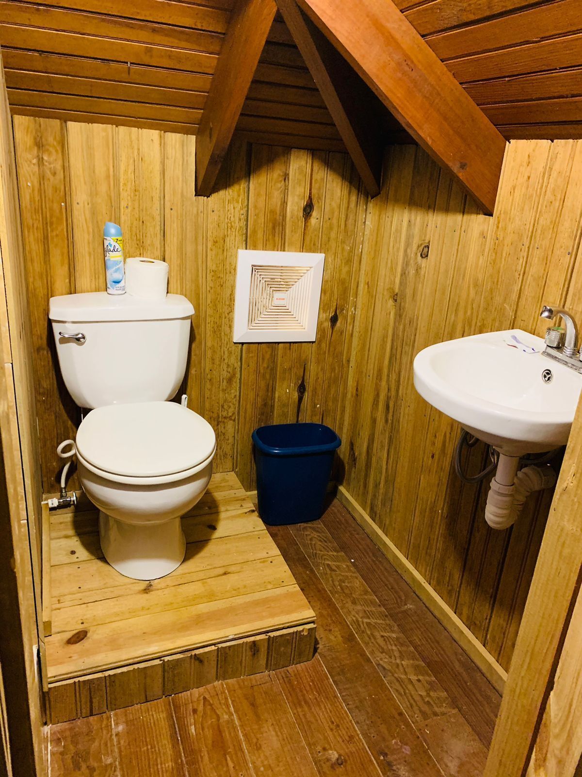 Dusch, handdukar, tvål och schampo