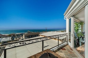 Balcony has sweeping views and comes with fire pit and Weber Grill