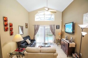 TV, DVD player, foosball