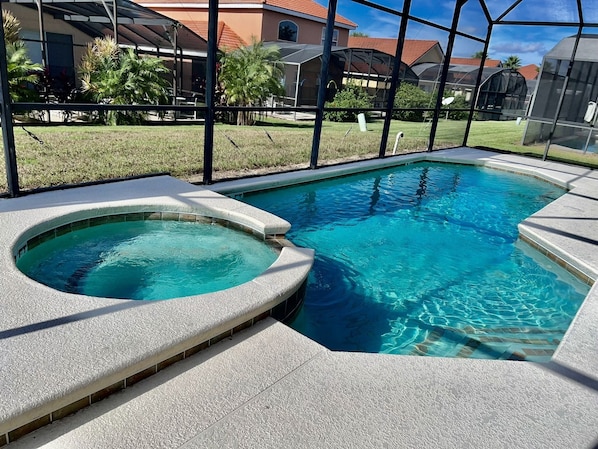 A heated pool