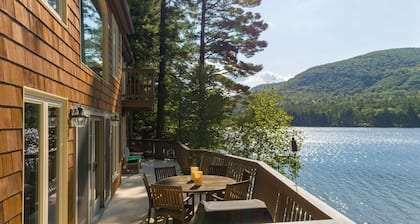 Moose Pond Retreat: Serene Lakeside Sanctuary with Private Dock