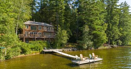 Moose Pond Retreat: Serene Lakeside Sanctuary with Private Dock