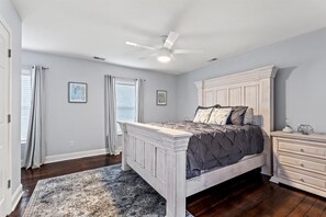 4 bedrooms, travel cot, free WiFi, bed sheets