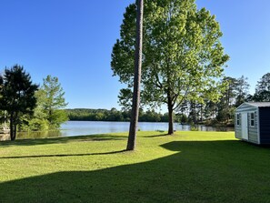 Property grounds - 3 bedroom lake front cabin, kayaks, fire pit and more! (Andalusia)