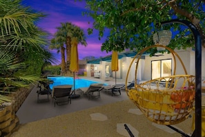 A heated pool