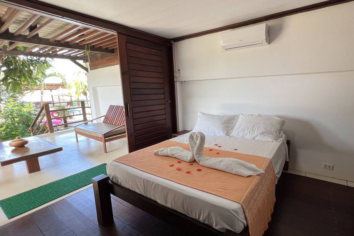 Suíte estúdio tradicional, 1 quarto, no jardim | Roupas de cama premium, frigobar, Wi-Fi de cortesia