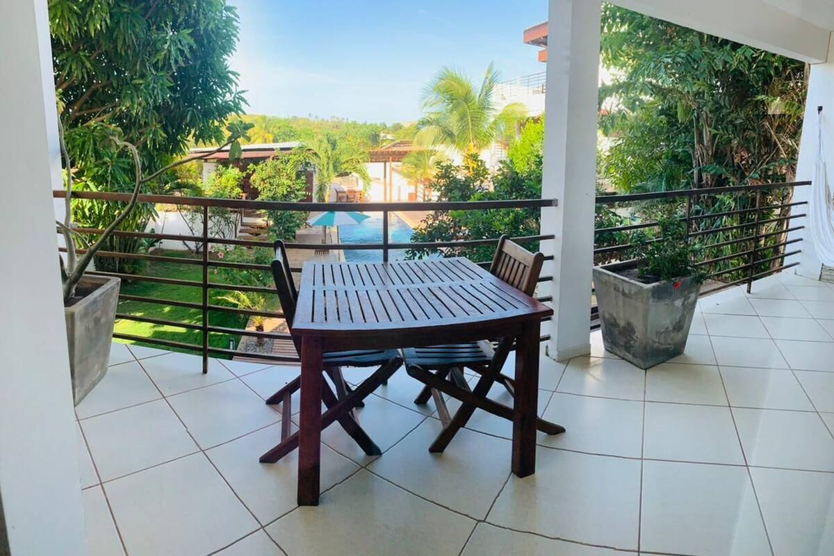 Quarto casal executivo, 1 quarto, no jardim | Roupas de cama premium, frigobar, Wi-Fi de cortesia