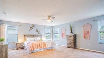 5 bedrooms, iron/ironing board, travel crib, free WiFi