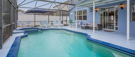Indoor pool, a heated pool