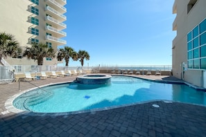 Indoor pool, a heated pool - Crystal Shores West 803- Wonderful Gulf front Condo, Directly on the  Gulf of Mexico (Gulf Shores)