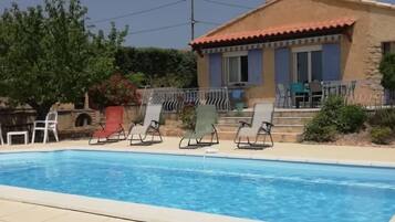 A heated pool